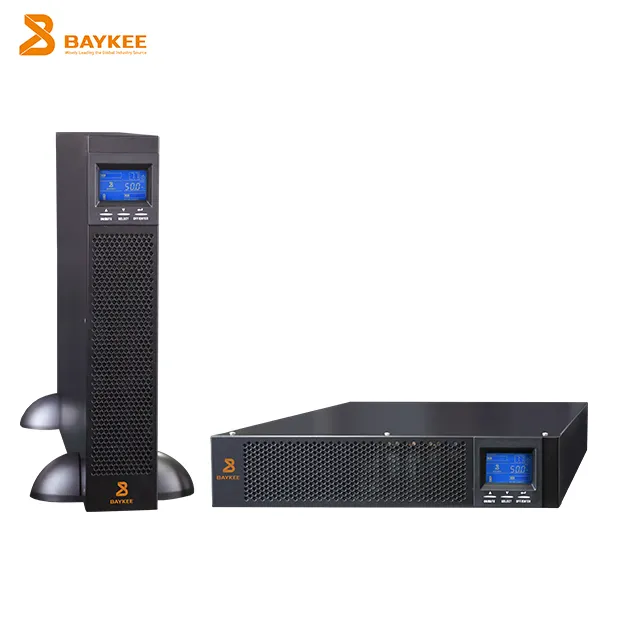 1KVA 2KVA 3KVA 6KVA 10KVA 230VAC type de tour chine ups routeur à onde sinusoïdale pure bureau UPS pour serveur monophasé en ligne UPS 110v