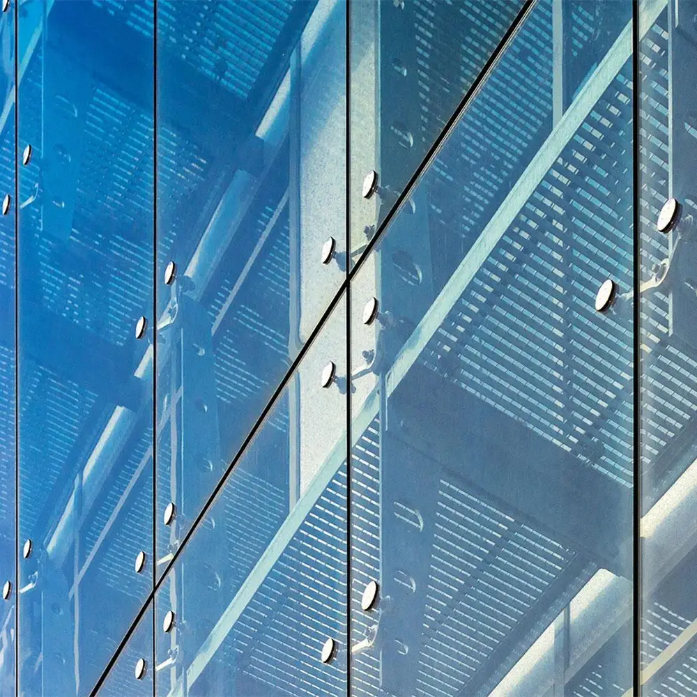 Façade d'immeuble d'habitation Revêtement mural Systèmes muraux de fenêtre en aluminium Mur-rideau en verre isolé