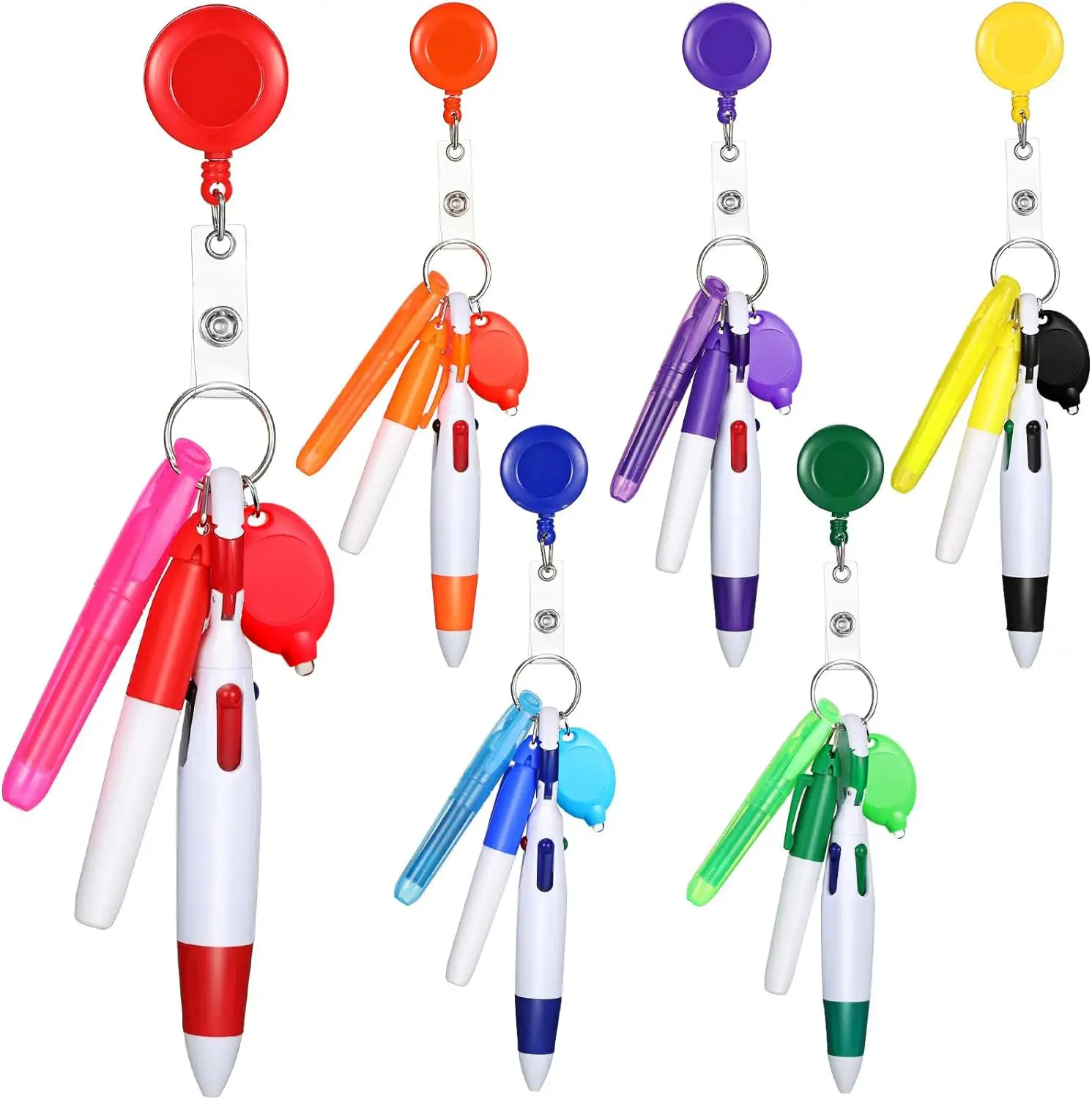 Anti Verloren Verpleegkundigen Pen Set Clip Badge Houder Intrekbare Custom Verpleegster Pen Badge Haspel Voor Verpleegkundige Arts Geschenken