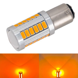 Kunde หลอดไฟ1157แอลอีดี1157แอลอีดีแสงสีเหลือง CANbus P21 5W 12V 24V 1156สลับหลอดไฟ LED สีเหลืองอำพันออโต้แอลอีดี - Product Image 6