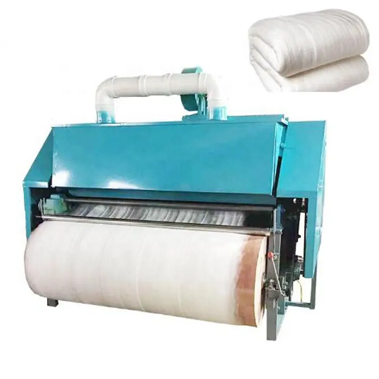 Fibre de laine de polyester et coton carder d'ouverture et carder le fil machine