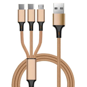 Kostenlose Probe Anpassbar Universal 3 in 1 Data <strong>Usb</strong> Kabel 3in1 <strong>Usb</strong> Ladekabel Mit Beleuchtung for Micro <strong>Typ</strong>-<strong>c</strong> Phone - Product Image 5