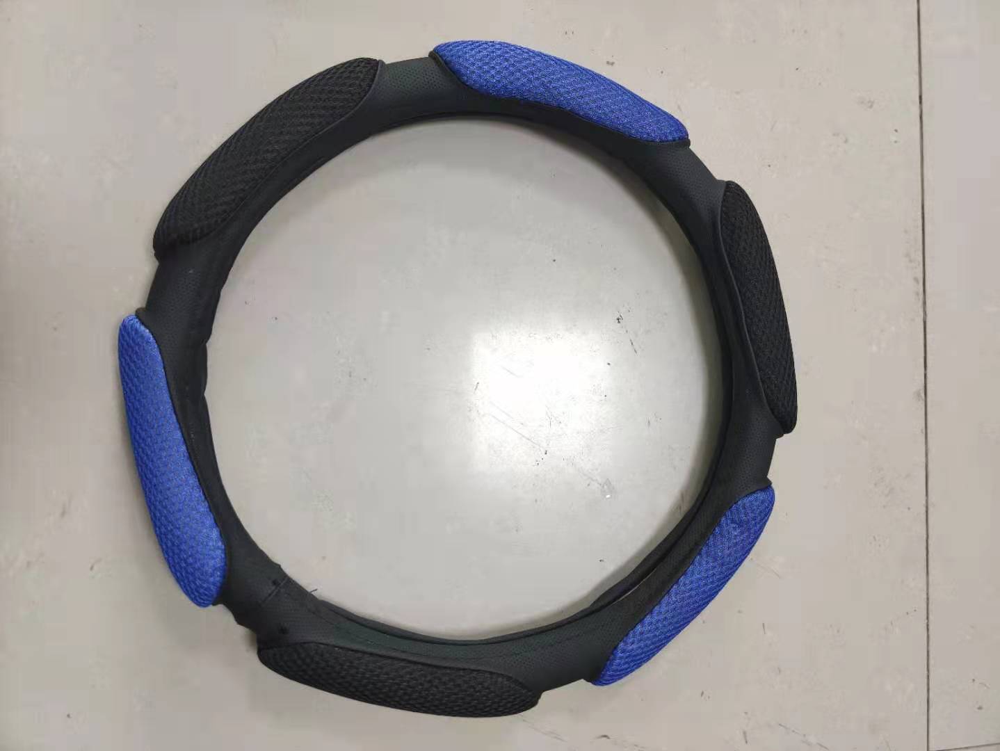 Black with blue