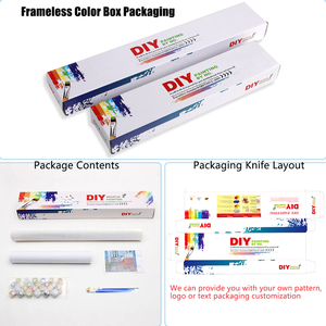 Tự Làm Châu Phi Sơn Bằng Số Kit Chân Dung Nghệ Thuật Tường Sơn Punk Người Phụ Nữ Bức Tranh Bằng Số 40X50 Trên Vải - Product Image 6