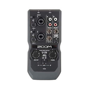 Interfaz de audio USB portátil Z/oom, diseño práctico de plástico duradero de 2 canales con 2 entradas combinadas XLR/TRS, salidas MIDI I/O RCA - Product Image 1