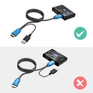4K HDMI <strong>KVM</strong> <strong>Switch</strong> 2 Port + Cables ( 2 in <strong>1</strong> ), MT-VIKI Desktop <strong>KVM</strong> Switcher Selector Box