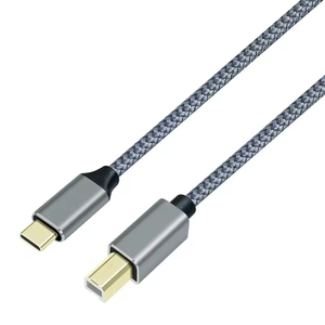 สาย2.0ไนลอนถัก USB 3เมตรชนิด C เป็น USB B Type สำหรับโทรศัพท์แท็บเล็ตแล็ปท็อป - Product Image 2