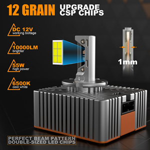 Yüksek performanslı 10000LM D8S otomatik Led ışık ampul Led Canbus D serisi kolay yüklü tak ve çalıştır 110W 12V - Product Image 6