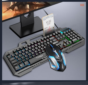 Wholesale TF600 Wired Mechanical Feel Gaming <strong>Keyboard</strong> 104 <strong>Keys</strong> Colorful RGB <strong>Lighting</strong> USB <strong>Keyboard</strong> for Gaming <strong>Computer</strong> PC Office - Product Image 2