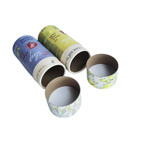 环保精油瓶包装可生物降解纸板管圆筒圆形纸盒香水包装 - Product Image 4