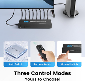 SYONG HDMI2.0b Switch 4K @ 60Hz 7X1 con control remoto IR Iron Shell Support Dolby Vision, HDR10 para Xbox, PS5/4, Laptop, PC - Product Image 5