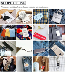 Etiquetas Design Personalizado Impresso Holograma Folha Nome Logotipo Vestuário Papel Pendurar Tags Com Fita <span class=keywords><strong>String</strong></span>