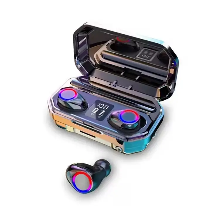 M12 barato gratis 5,3 TWS In-Ear Music Gaming HiFi Batería de alta capacidad Caja de carga Auriculares para mujeres Hombres