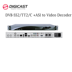 DIGICAST profesyonel 2 kanal Tuner HDM I CVBS VGA dekoder ASI Video dekoder entegre alıcı dekoder - Product Image 5