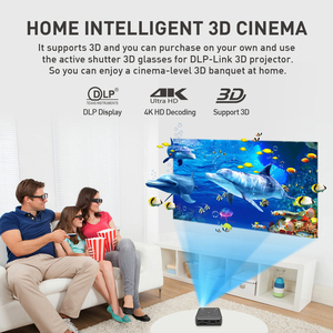 Topleo 4K Mini Dlp proyector inteligente portátil Pico Projecteur tiro corto láser Home Theater Led HD 4K Mini Dlp Android proyector - Product Image 4