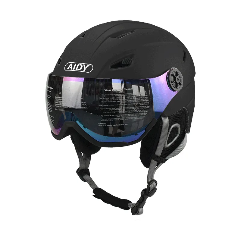 AIDY OEM ODM Snowboard kask kayak kar snowboard kask in kalıp kayak kaskı ile gözlük ile CE en1077 onaylı casque de kayak