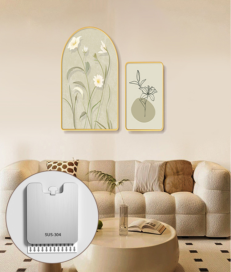 (2-pack) Non marquage autocollant style