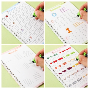 4 adet İngilizce sürümü battı sihirli kitap uygulama Copybooks çocuklar için kendini silme kitap - Product Image 5