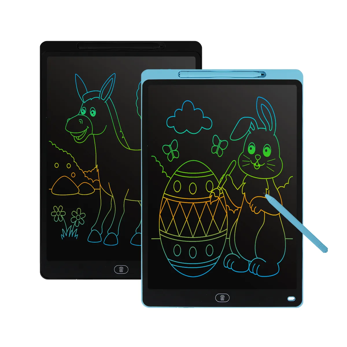 Ardoise numérique de grande taille pour enfants ardoises magiques tableau d'écriture électrique enfants tablette lcd tablette d'écriture avec stylet 16 pouces