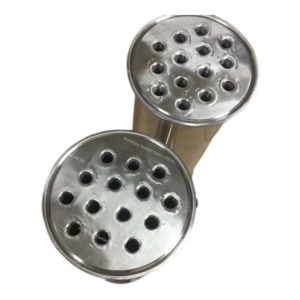 不锈钢SS304 SS316L热交换器管式三夹连接冷凝器，管内19根管冷凝器接头