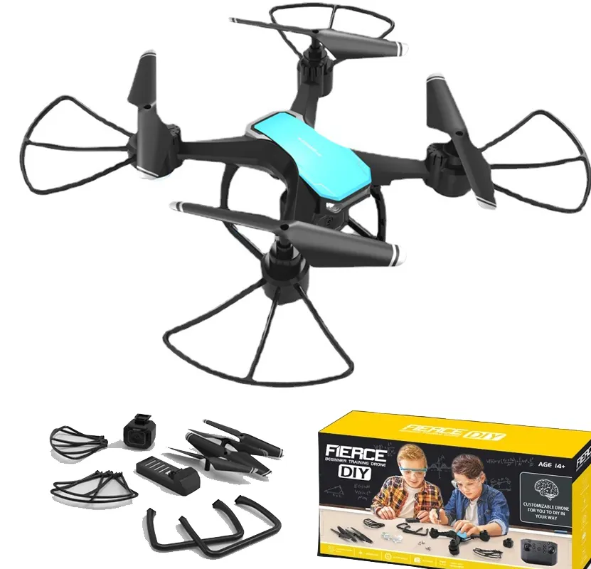 H108 kit Drone di assemblaggio fai da te Scientific Intelligent Beginner Headless Mode RC Quadcopter Dron con fotocamera 4K e GPS