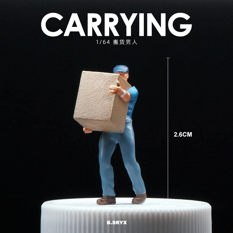 Moving man - blue