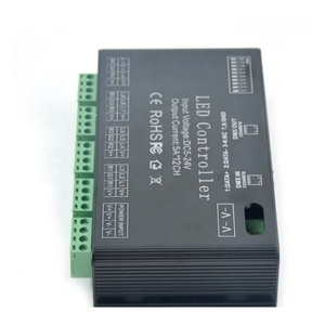 Controlador de voltaje constante DMX de 12 canales, luces RGB con control de lámparas LED, decodificador de DC5-24V para iluminación Led