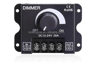 DC12V-24V PWM Dimmer knopf EIN/AUS Dimmer schalter mit Aluminium gehäuse 30A Dimmen Controller für einfarbigen LED-Streifen - Product Image 2