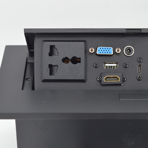 Desktop <strong>Mounted</strong> Conference Power Socket Cat6 Data Built-In Pop-Up Table Outlet <strong>UK</strong>/US/EU/Universal Standard 16A/10A - Product Image 5