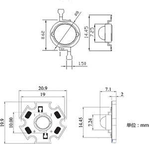 ชิปไฟ LED แบบ COB 3W 280lm 6000-6500K 20 มม. 5VDC หลอดประหยัดพลังงานสำหรับไฟสปอตไลท์ ไฟฟลัดไลท์ ทดแทน สีขาว 5 ชิ้น - Product Image 3