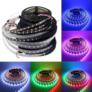 5 м 5 в 60 светодиодов/м 300 светодиодов программируемая WS2812B RGB 5050 IC внутренняя Светодиодная лента цифровая индивидуально Адресуемая magic - Product Image 4