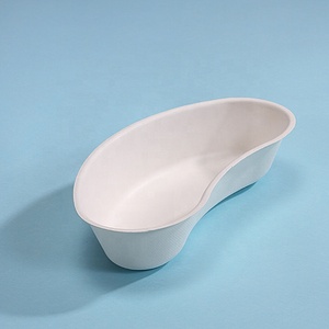 SH01 tıbbi cerrahi tek kullanımlık Bagasse böbrek tepsisi, böbrek şekilli lavabo, cerrahi tepsiler steril olmayan tek kullanımlık - Product Image 6
