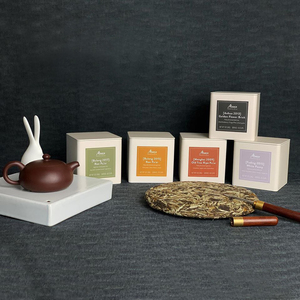 抹茶香料白色金属罐方形金属罐抹茶储茶罐小锡盒 - Product Image 3