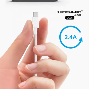 康富隆新品低价优质批发聚氯乙烯材料白色原装USB 2.0 2.4A快速充电C型电缆 - Product Image 4