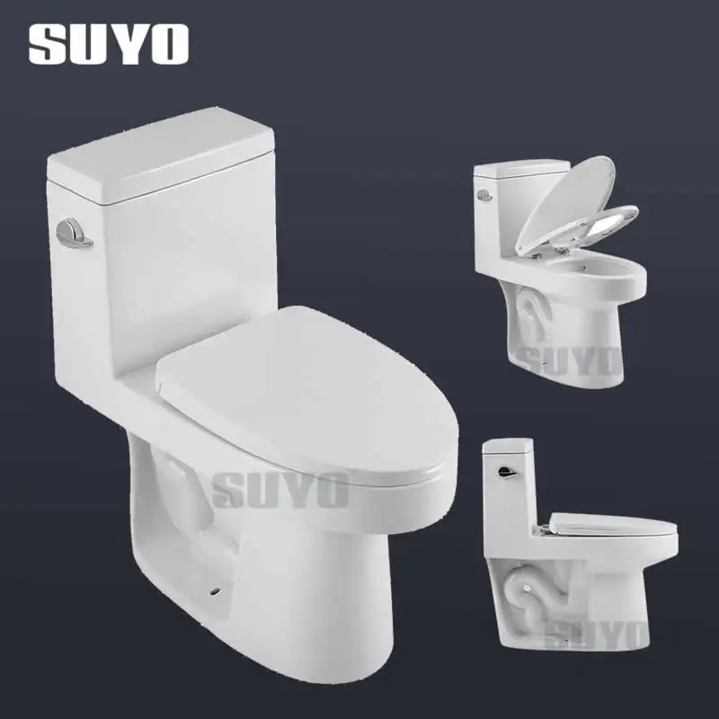 UPC/cUPC banyo seramik sifonik S tuzak 305 mm 12 inç amerikan tek parça uzatılmış tuvalet su dolabı