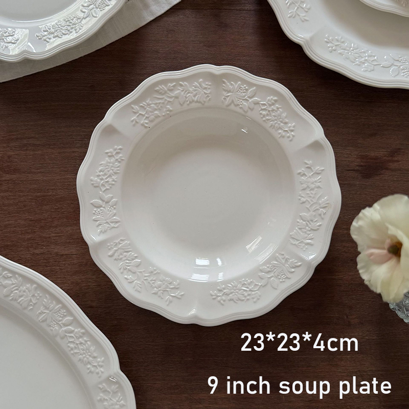 Placa de sopa de 9 pulgadas