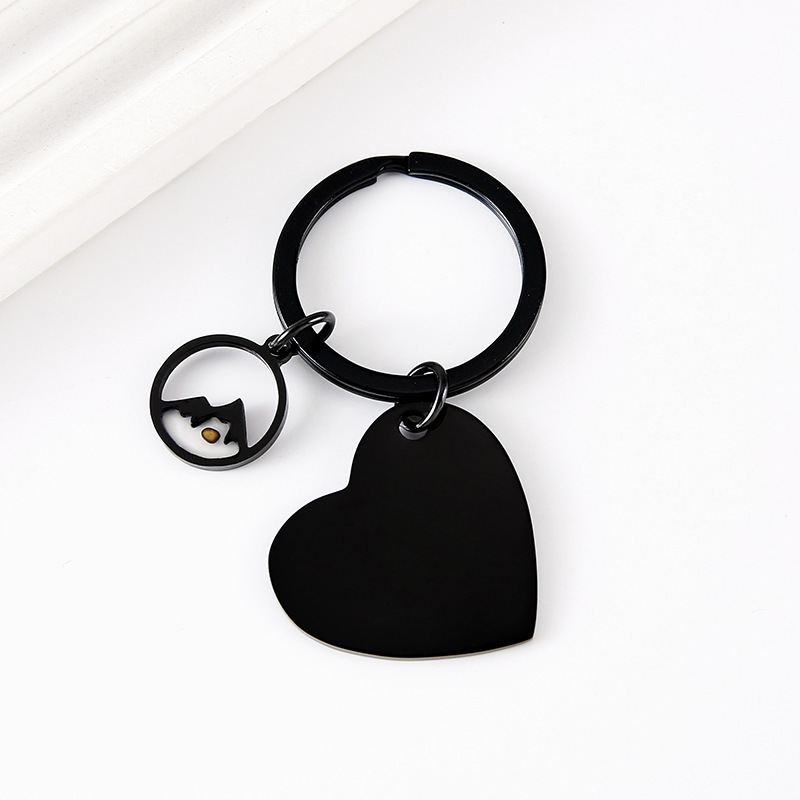 Black oblique peach mountain