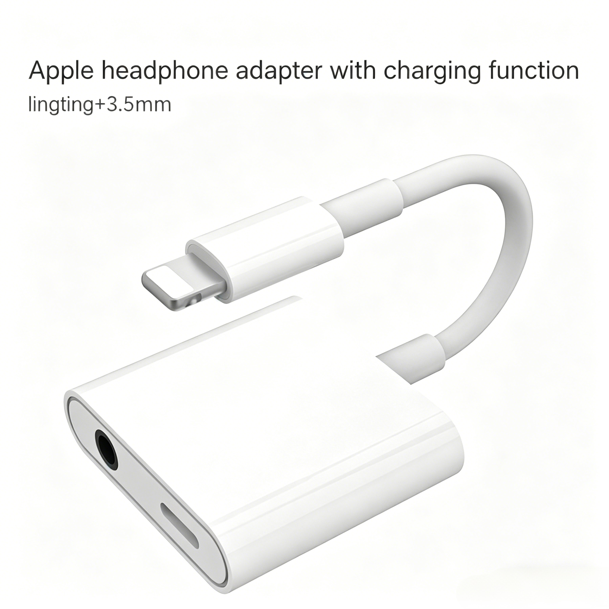 Câble adaptateur 2-en-1 Apple pour charger et écouter