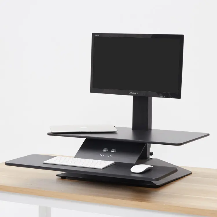 Verstelbare Gemotoriseerde Computer Monitor Laptop Toetsenbord Stand Up Tafel Bureau Staan Bureau Lade Moderne