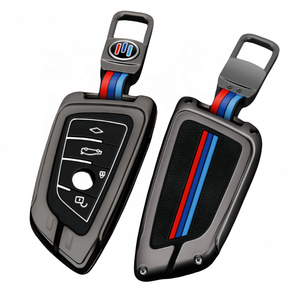 Özelleştirilmiş silikon Metal araba anahtarı durum BMW X1 X2 X3 için katlanır anahtar uzaktan kumanda anahtarlık koruma çantası - Product Image 1
