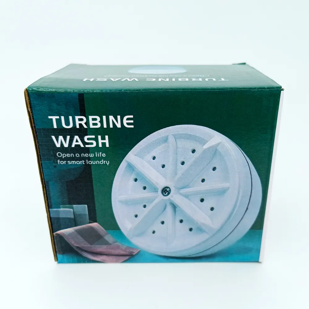 Máquina de lavar portátil novo estilo preguiçoso mini turbina máquina de lavar roupa cueca bebê roupas trubine lavagem