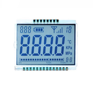 Hohe Sichtbarkeit Segment anzeigen mit weißer Hintergrund beleuchtung LCD-Bildschirm - Product Image 1