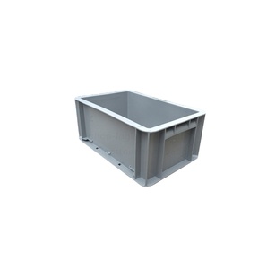 Cajas apilables Euro, caja contenedora de almacenamiento de plástico, caja sólida de 4L, logotipo personalizado, 100% PP, caja de plástico estándar de la UE, plástico apilable - Product Image 1