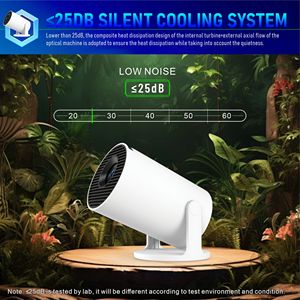 Automatic Correction <strong>Android</strong> 11.0 Native 720P 170 Lumens HY300 Pro+ Projector Quad <strong>Core</strong> Arm <strong>Cortex</strong>-A53 <strong>Dual</strong> Band WIFI6 BT5.4 - Product Image 6