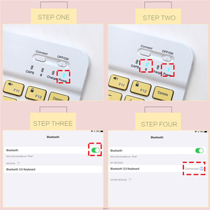 Mini teclado y ratón inalámbrico portátil de 10 pulgadas para juegos, combos de ratón para tableta, Pc, teléfono móvil, teclado Bluetooth, combos de ratón - Product Image 5