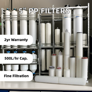 Ev ticari kullanım için yüksek verimli filtrasyon ile 5 inç pileli PP membran kartuş filtreleri 0.1/0.2 mikron su filtresi - Product Image 6