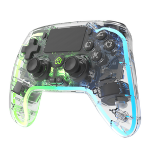 HONSON 6in1 RGB LEDワイヤレスコントローラー (PS4/Switch/PC/PS3/Android/IOS用) btゲームパッドホールセンサー (L2、R2付き) - Product Image 5