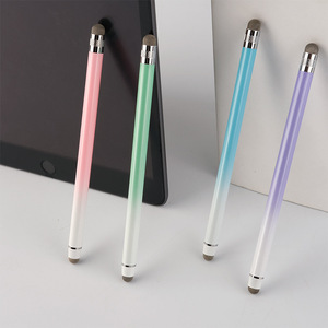2 em 1 Caneta de Toque Série Disco Otário Capacidade Stylus caneta de Toque da Caneta Para O Telefone