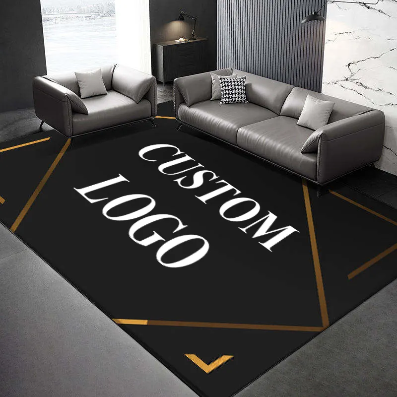 Diseño personalizado al por mayor 3D impreso estilo alfombra alfombras y alfombras antideslizante Impresión digital para el hogar sala de estar dormitorio