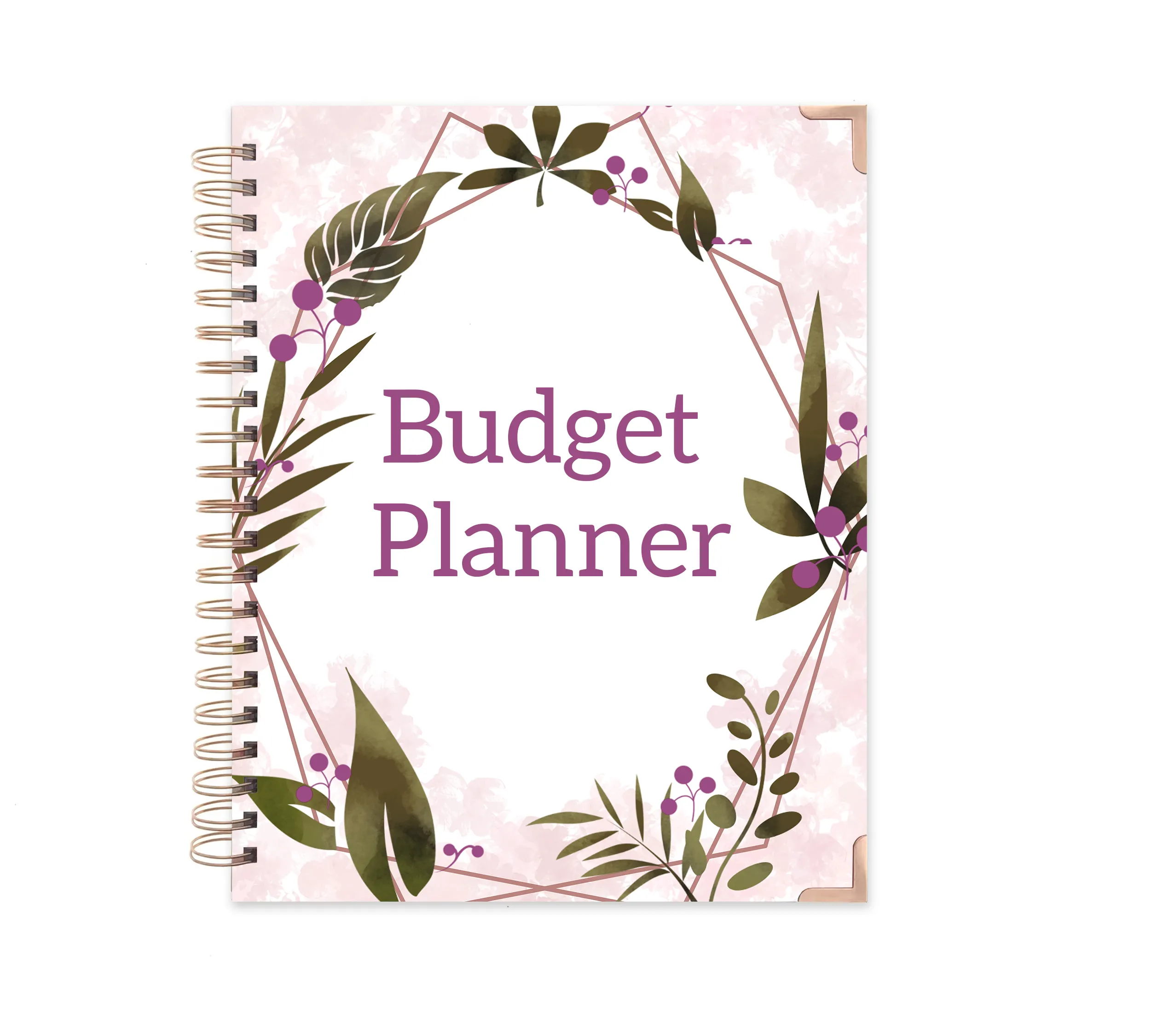 Budget Planer-monatlicher Finanz organisator Goldfolie Spirale Veranstalter Hardcover Budget Binder Journal